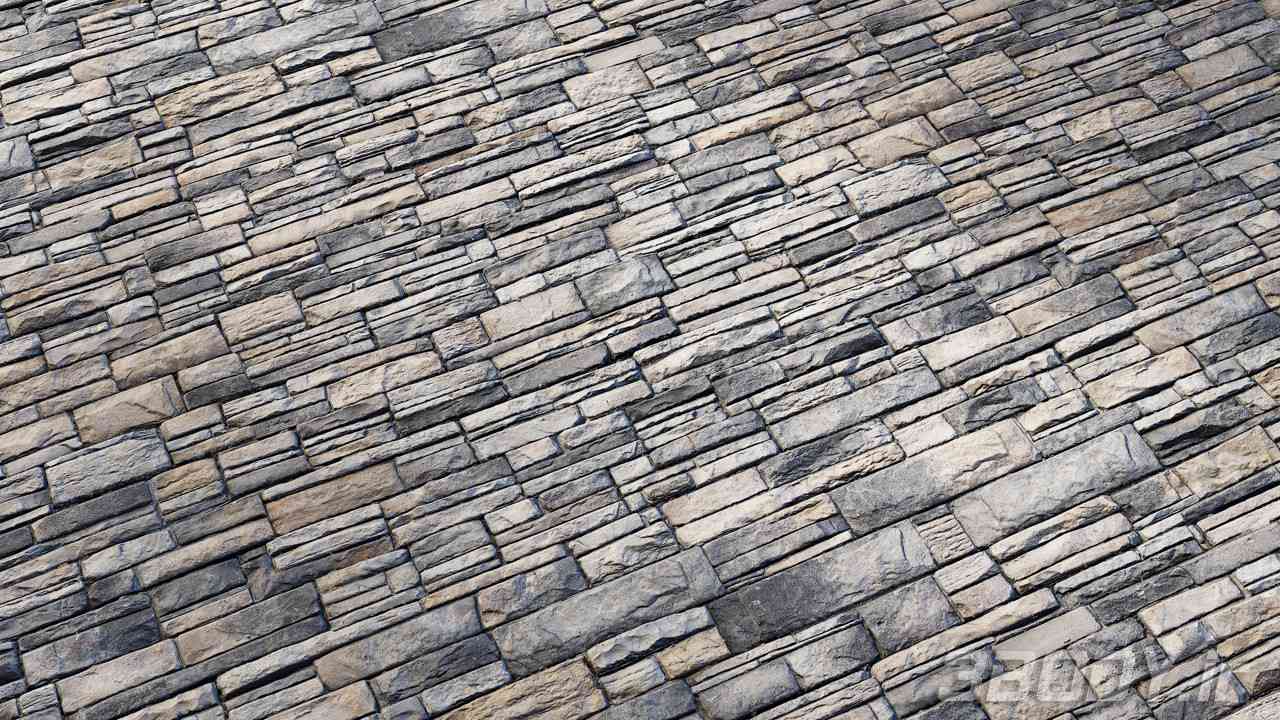 متریال دیوار سنگی stone wall عکس 1